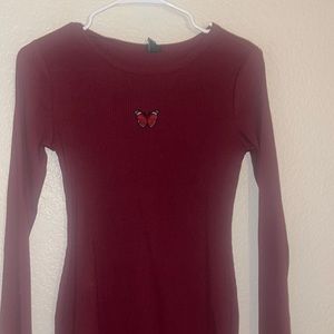 Cute long sleeved mid dress